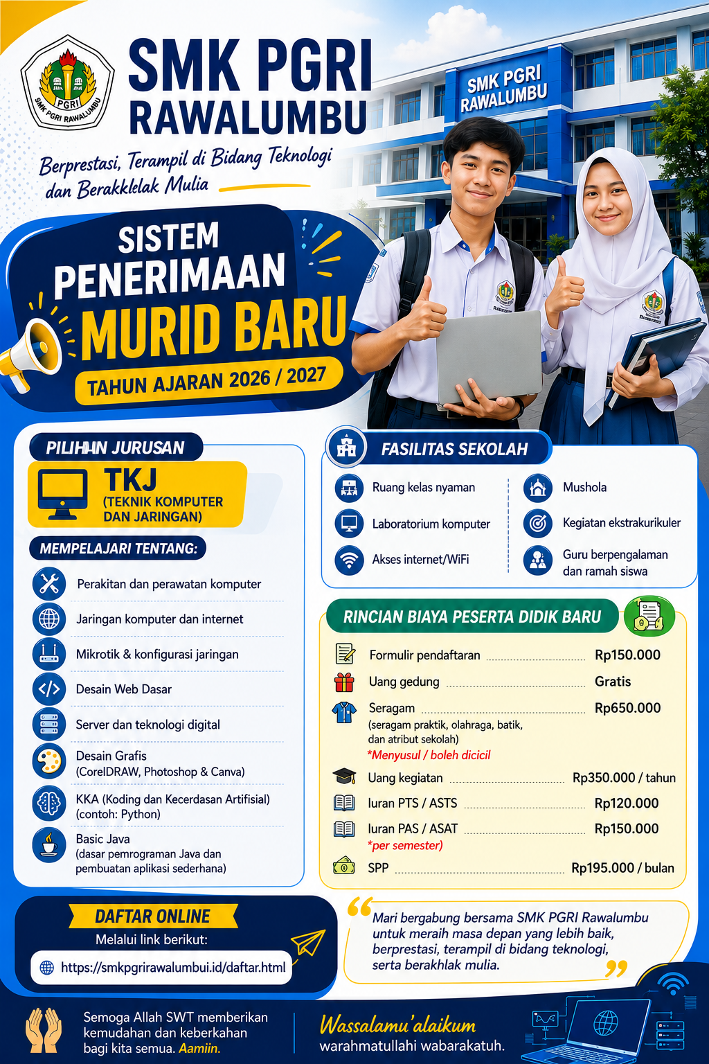 Flyer PPDB SMK PGRI Rawalumbu